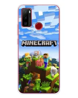 Чехол для Ulefone Note 10 с картинкой «Minecraft классический мир»