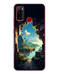 Чехол для Ulefone Note 10 с картинкой «Вид из пещеры»