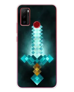 Чехол для Ulefone Note 10 с картинкой «Алмазный меч неон»