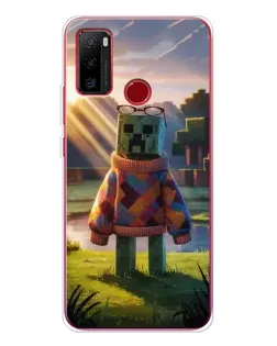 Чехол для Ulefone Note 10 с картинкой «Крипер в свитере»