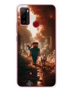 Чехол для Ulefone Note 10 с картинкой «Стив в лесу»