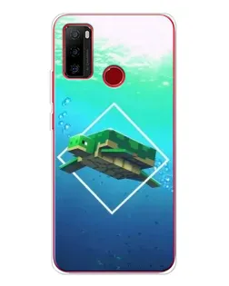 Чехол для Ulefone Note 10 с картинкой «Черепаха Minecraft»