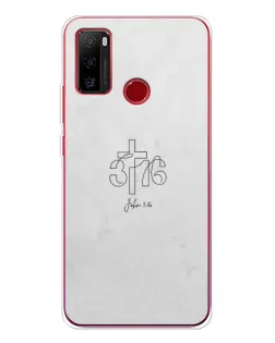 Чехол для Ulefone Note 10 с картинкой «Иоанна 3:16 Крест»