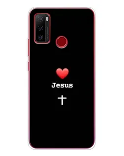 Чехол для Ulefone Note 10 с картинкой «Сердце - Jesus»