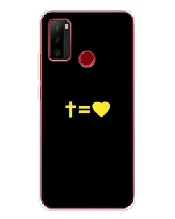 Чехол для Ulefone Note 10 с картинкой «Сердце и Крест»