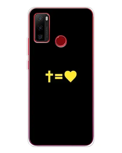 Чехол для Ulefone Note 10 с картинкой «Сердце и Крест»