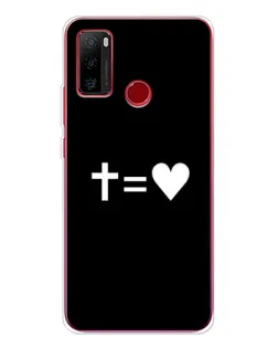 Чехол для Ulefone Note 10 с картинкой «Крест и Сердце»