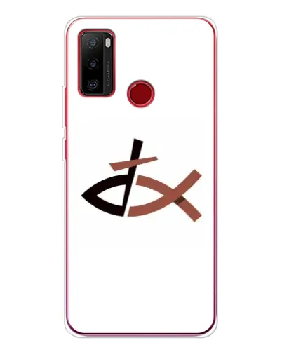 Чехол для Ulefone Note 10 с картинкой «Рыба и крест»