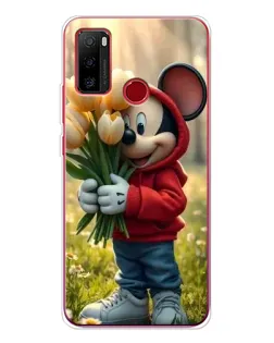 Чехол для Ulefone Note 10 с картинкой «Микки с тюльпанами»