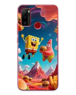 Чехол для Ulefone Note 10 с картинкой «Космический фастфуд»