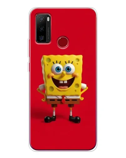 Чохол для Ulefone Note 10 з картинкою «Спанч Боб на червоному»