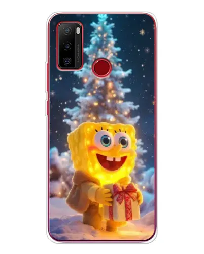 Чохол для Ulefone Note 10 з картинкою «Різдвяний Спанч Боб»