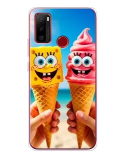 Чохол для Ulefone Note 10 з картинкою «Спанч Боб морозиво»