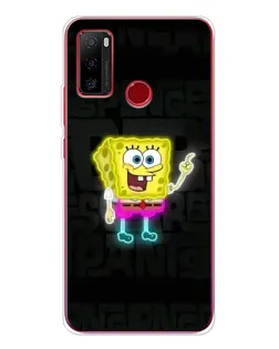 Чохол для Ulefone Note 10 з картинкою «Неоновий Губка Боб»