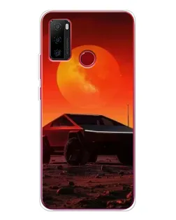 Чехол для Ulefone Note 10 с картинкой «Cybertruck на Марсе»