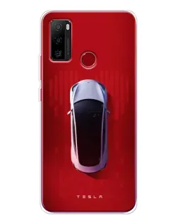 Чехол для Ulefone Note 10 с картинкой «Tesla Top View»