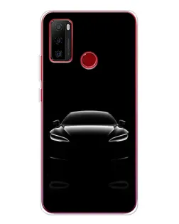 Чехол для Ulefone Note 10 с картинкой «Силуэт Tesla Night»