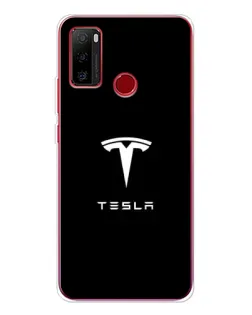 Чехол для Ulefone Note 10 с картинкой «Tesla White Logo»