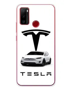 Чехол для Ulefone Note 10 с картинкой «Tesla White Style»