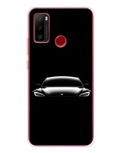 Чехол для Ulefone Note 10 с картинкой «Фары Tesla Night»
