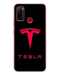 Чехол для Ulefone Note 10 с картинкой «Tesla Red Logo»