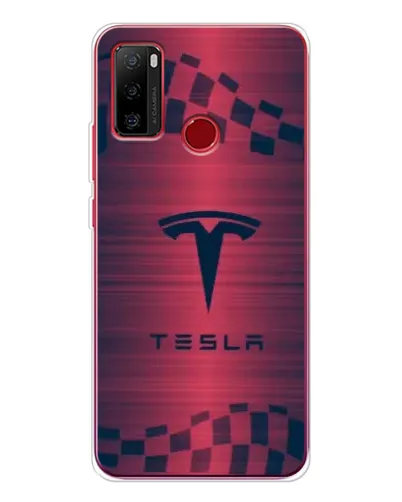 Чехол для Ulefone Note 10 с картинкой «Тесла красный карбон» Чехол для Ulefone Note 10 с картинкой «Тесла красный карбон»