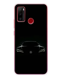 Чохол для Ulefone Note 10 з картинкою «Mercedes — силует авто»