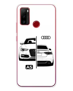Чохол для Ulefone Note 10 з картинкою «Audi — контрастний дизайн»