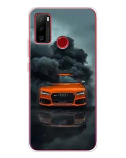 Чохол для Ulefone Note 10 з картинкою «Audi у хмарах диму»