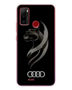 Чохол для Ulefone Note 10 з картинкою «Графіка — пантера та Audi»
