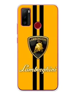 Чехол для Ulefone Note 10 с картинкой «Lamborghini Stripe желтый»