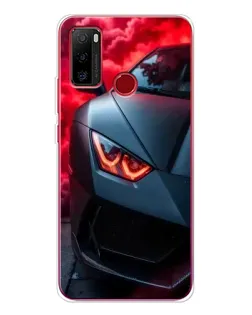Чехол для Ulefone Note 10 с картинкой «Lamborghini красное сияние»