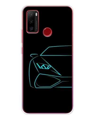 Чехол для Ulefone Note 10 с картинкой «Голубой силуэт Lamborghini» Чехол для Ulefone Note 10 с картинкой «Голубой силуэт Lamborghini»