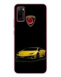 Чехол для Ulefone Note 10 с картинкой «Lamborghini желтый акцент»