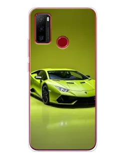 Чехол для Ulefone Note 10 с картинкой «Салатовый Lamborghini Huracan»