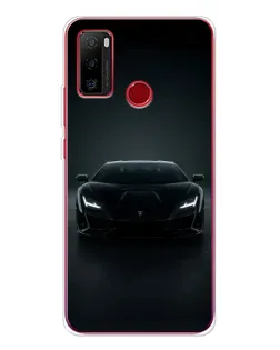 Чехол для Ulefone Note 10 с картинкой «Черный Lamborghini Aventador»