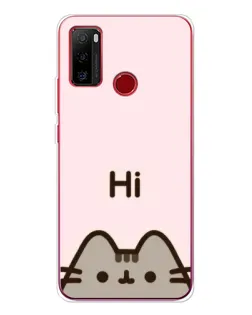 Чехол для Ulefone Note 10 с картинкой «Пушин говорит Hi»