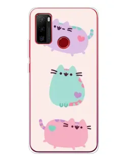 Чехол для Ulefone Note 10 с картинкой «Pusheen трио»