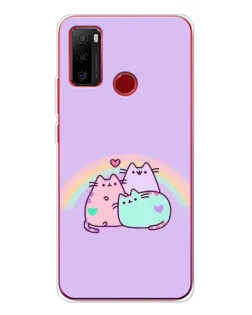 Чехол для Ulefone Note 10 с картинкой «Радужные Пушины»