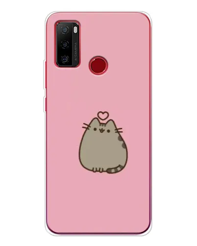 Чехол для Ulefone Note 10 с картинкой «Pusheen сердце» Чехол для Ulefone Note 10 с картинкой «Pusheen сердце»