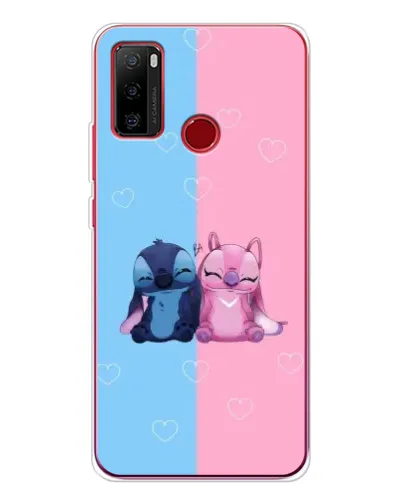 Чохол для Ulefone Note 10 з картинкою «Stitch та Angel Love»