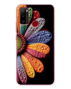 Чехол для Ulefone Note 10 с картинкой «Радужный цветок»
