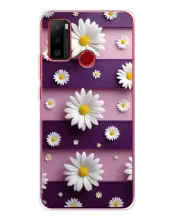 Чехол для Ulefone Note 10 с картинкой «Ромашки на фиолетовом»