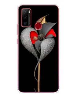 Чехол для Ulefone Note 10 с картинкой «Серебряный фантазийный цветок»