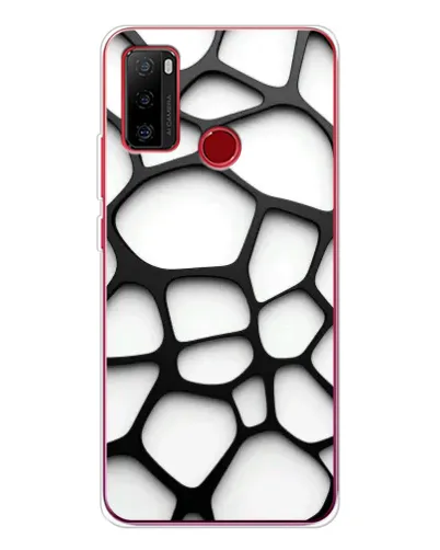 Чехол для Ulefone Note 10 с картинкой «Белая объемная сетка» Чехол для Ulefone Note 10 с картинкой «Белая объемная сетка»