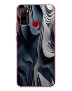 Чехол для Ulefone Note 10 с картинкой «Объемные синие складки»