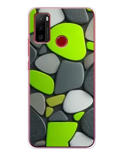 Чехол для Ulefone Note 10 с картинкой «Яркая неоновая галька»