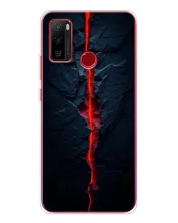 Чехол для Ulefone Note 10 с картинкой «Kрасная лавовая трещина»