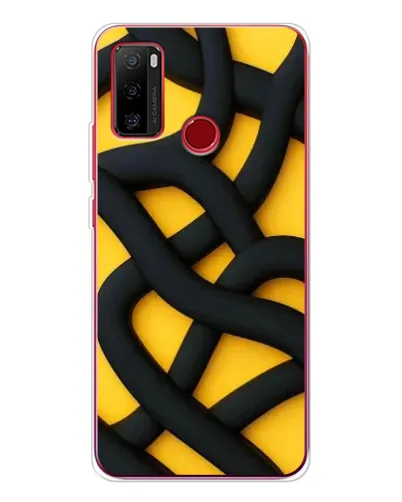 Чехол для Ulefone Note 10 с картинкой «Черное желтое переплетение» Чехол для Ulefone Note 10 с картинкой «Черное желтое переплетение»