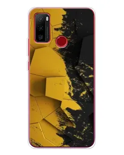 Чехол для Ulefone Note 10 с картинкой «Золотые осколки геометрии»